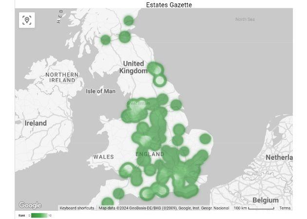 estates gazette heatmap